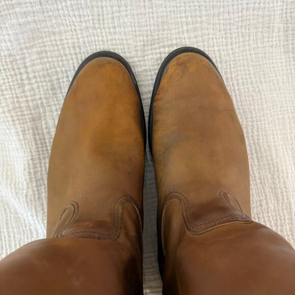 Red Wing Boots Size 14 Leather Pull On Pecos Super Sole Slip On - Picture 6 of 11